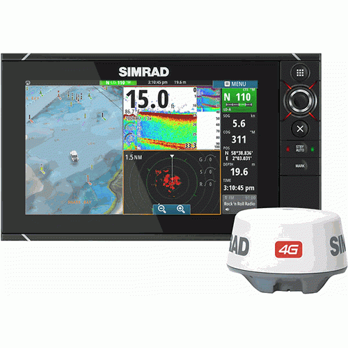 Simrad NSS12 evo2 Combo Multifunction Display Insight USA 4G Radar