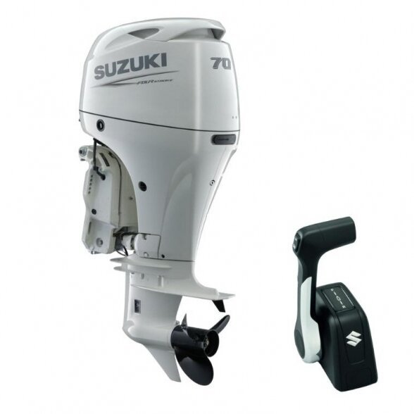 Suzuki DF70 ATL White Outboard Motor